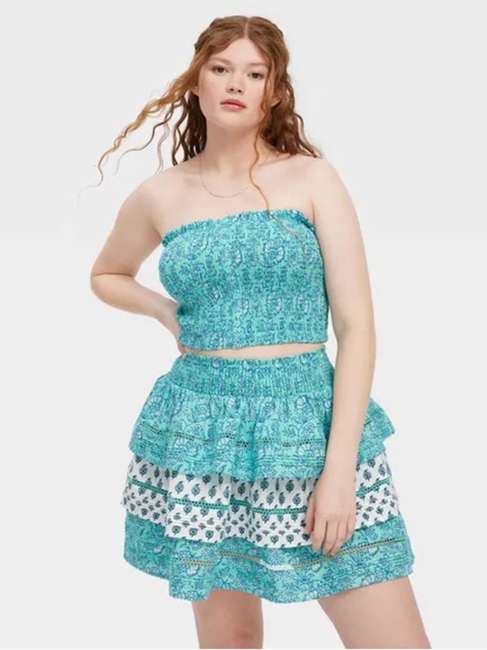 Roller Rabbit x Target Women's
Garden Floral Smocked Peplum Tank Top